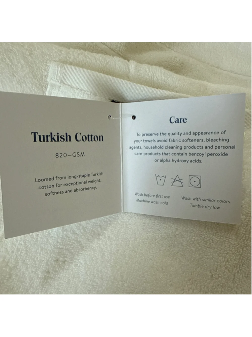 Alo Yacht Hand Towel — Brand New, Never Used Brooklinen Hand Towel One Size